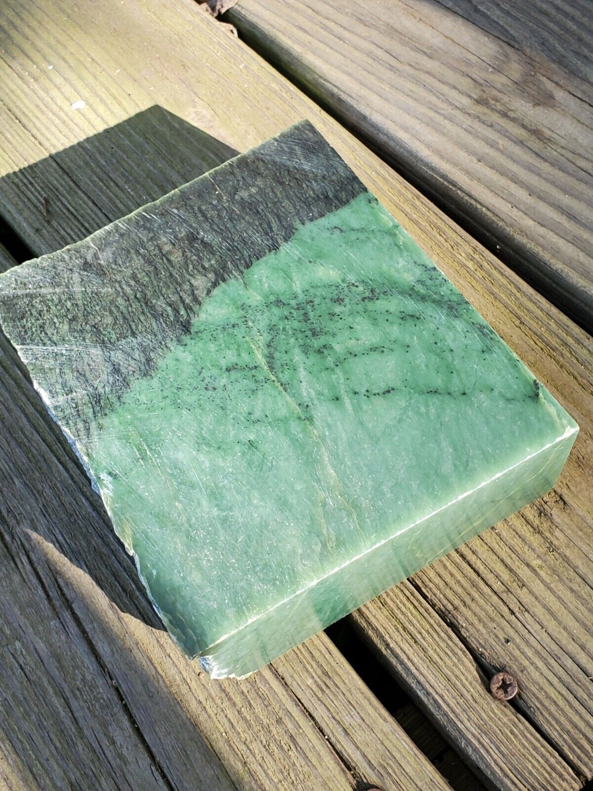 Siberian Light Green Jade Rough, 6lbs