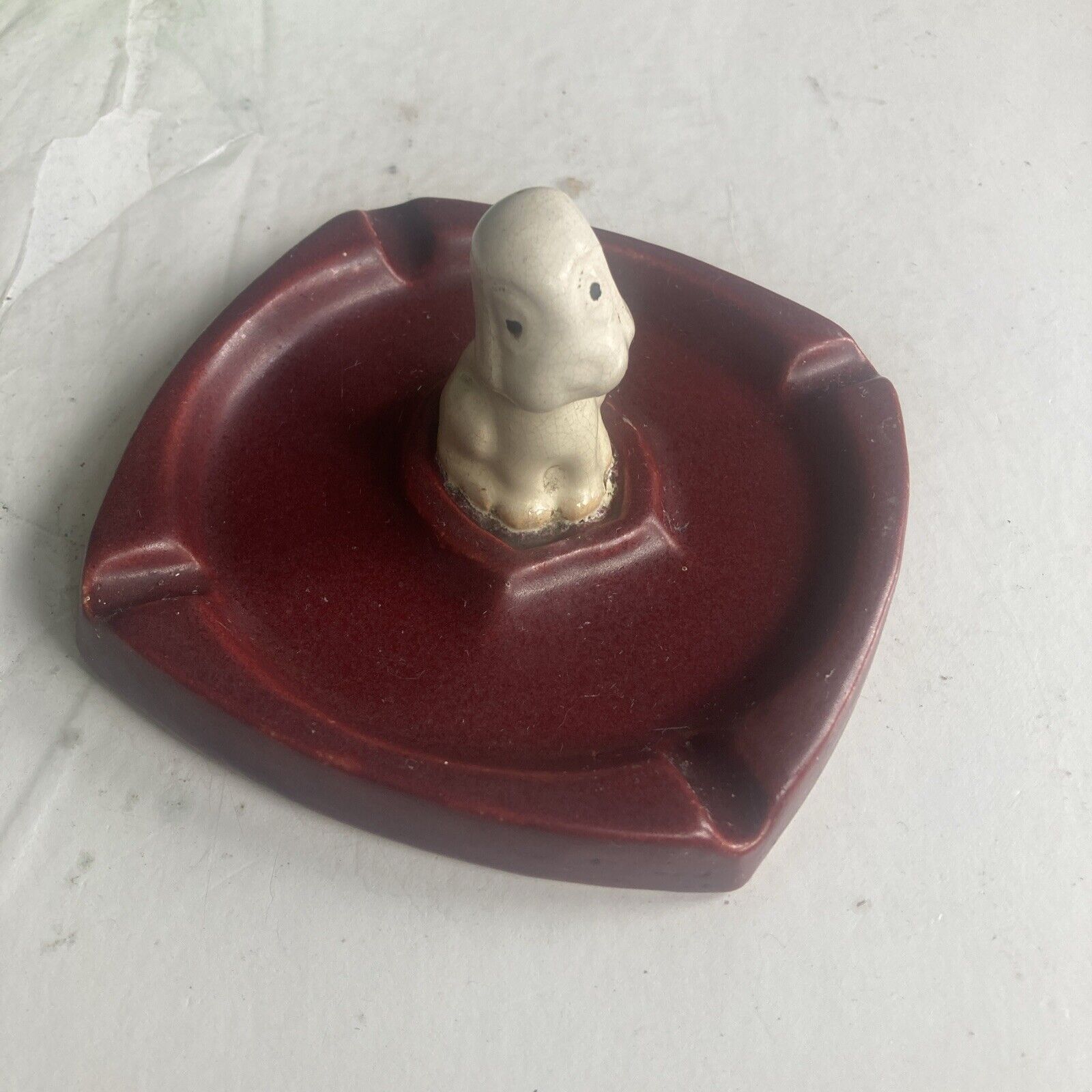 Vintage Ceramic Puppy Asnhtry