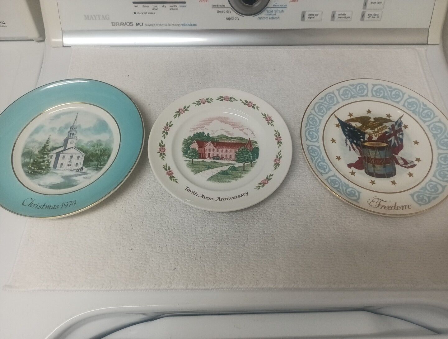 Three Vintage Avon Plates 