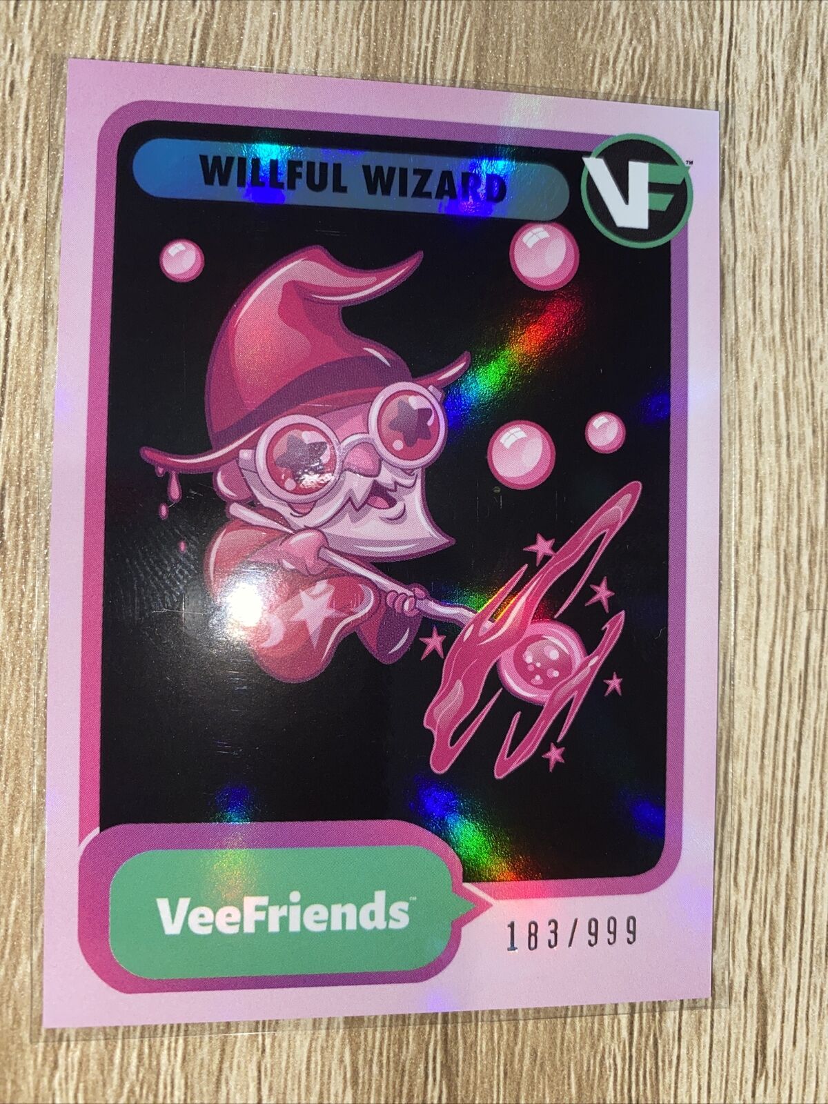 Willful Wizard 2023 National Exclusive VeeFriends Pink #VF-WWB #183/999 Rare SSP