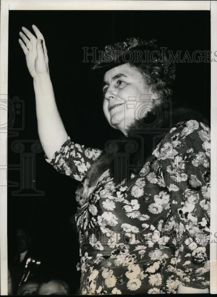 1940 Press Photo Mrs Woodrow Wilson widow of President arrives at Chicago