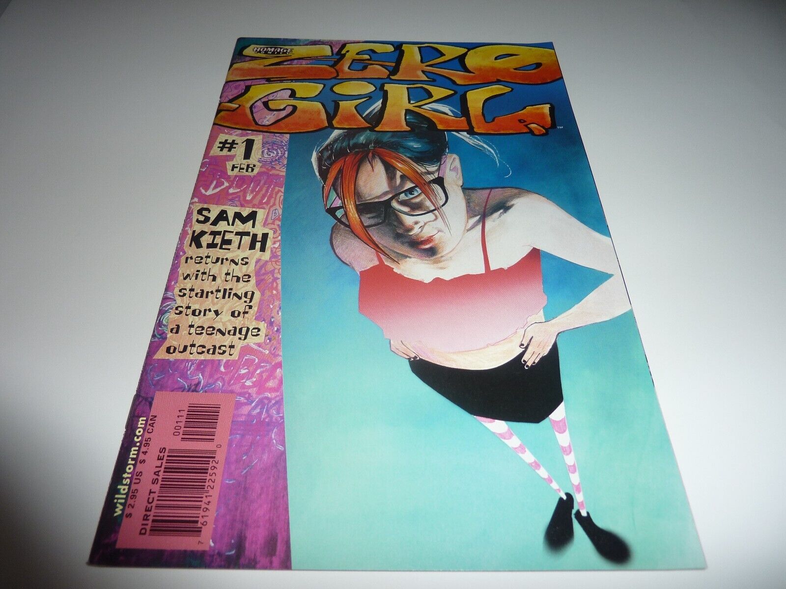 ZERO GIRL #1 Homage Comics 2000 Sam Keith Nice Copy NM