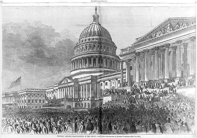 Photo:President Lincoln\'s second Inauguration at the Capitol
