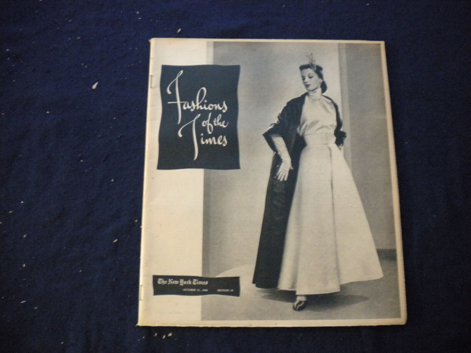 1948 OCTOBER 31 THE NEW YORK TIMES NEWSPAPER - FASHION OF THE TIMES - NP 6024