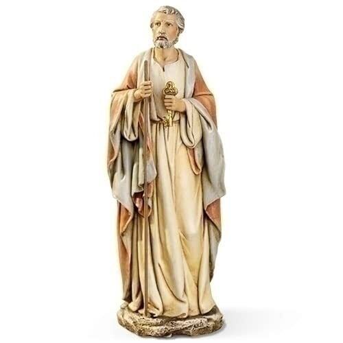 Roman Joseph's Studio St. Peter Figurine, Renaissance, 10.5 Inch Resin