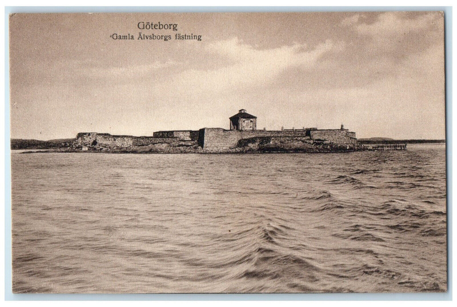 c1910 Old Alvsborg Fasting Gothenburg Sweden Antique Posted Postcard