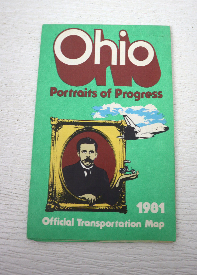 Vintage Original Ohio Official Transportation Map 1981 Booklet Collectible