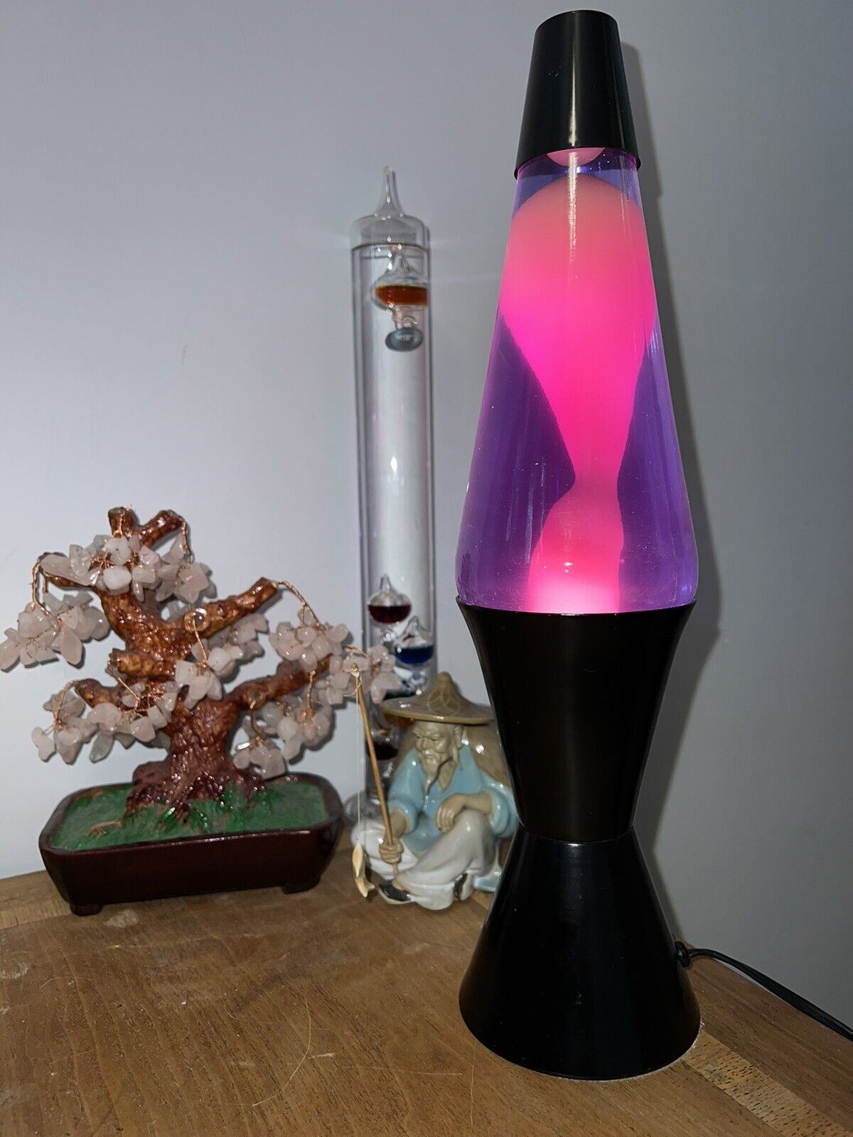 Lava Lite Lamp Vintage RARE 1990s Midnight Enchantress Purple / White #20 32oz