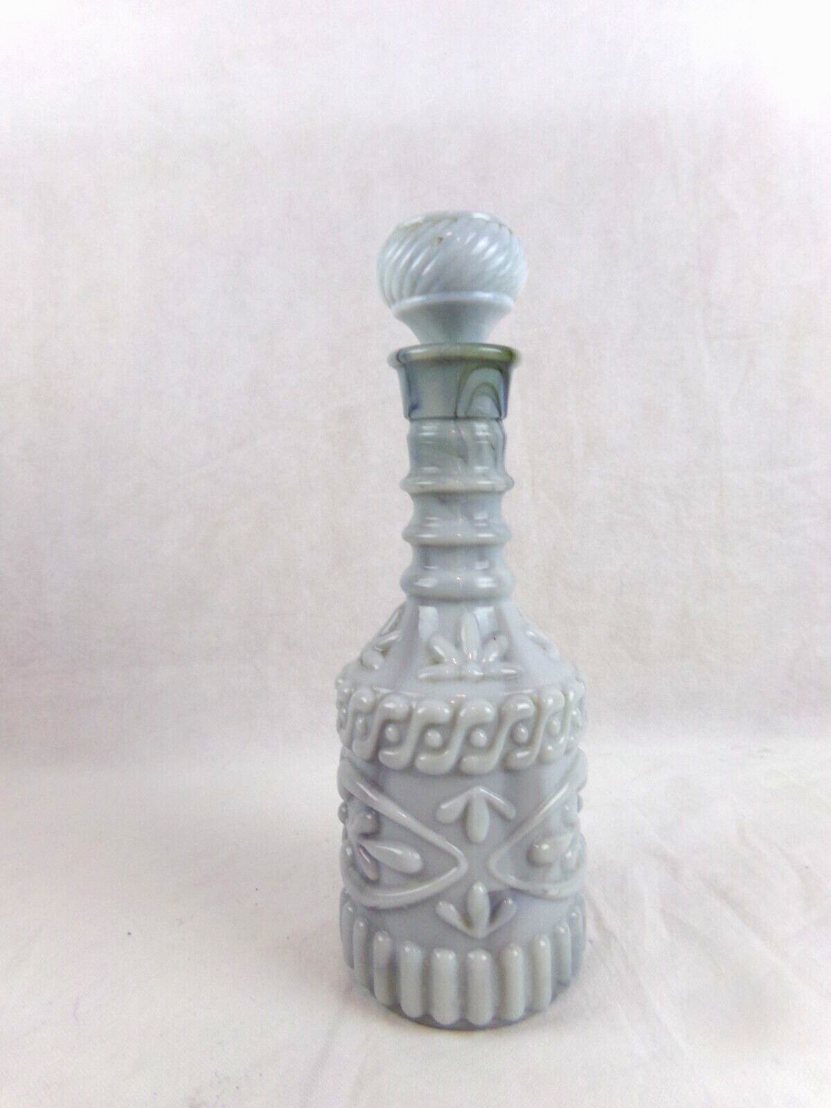 Vintage Gray Marble Looking Glass Decanter Bottle Vintage Liquor Bottle