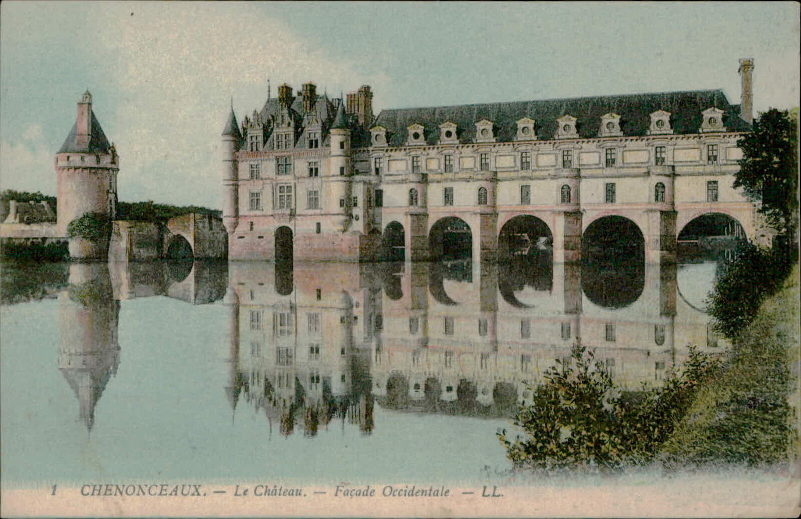 Postcard: BE CHENONCEAUX. Le Château. - Façade Occidentale. - LL. 201