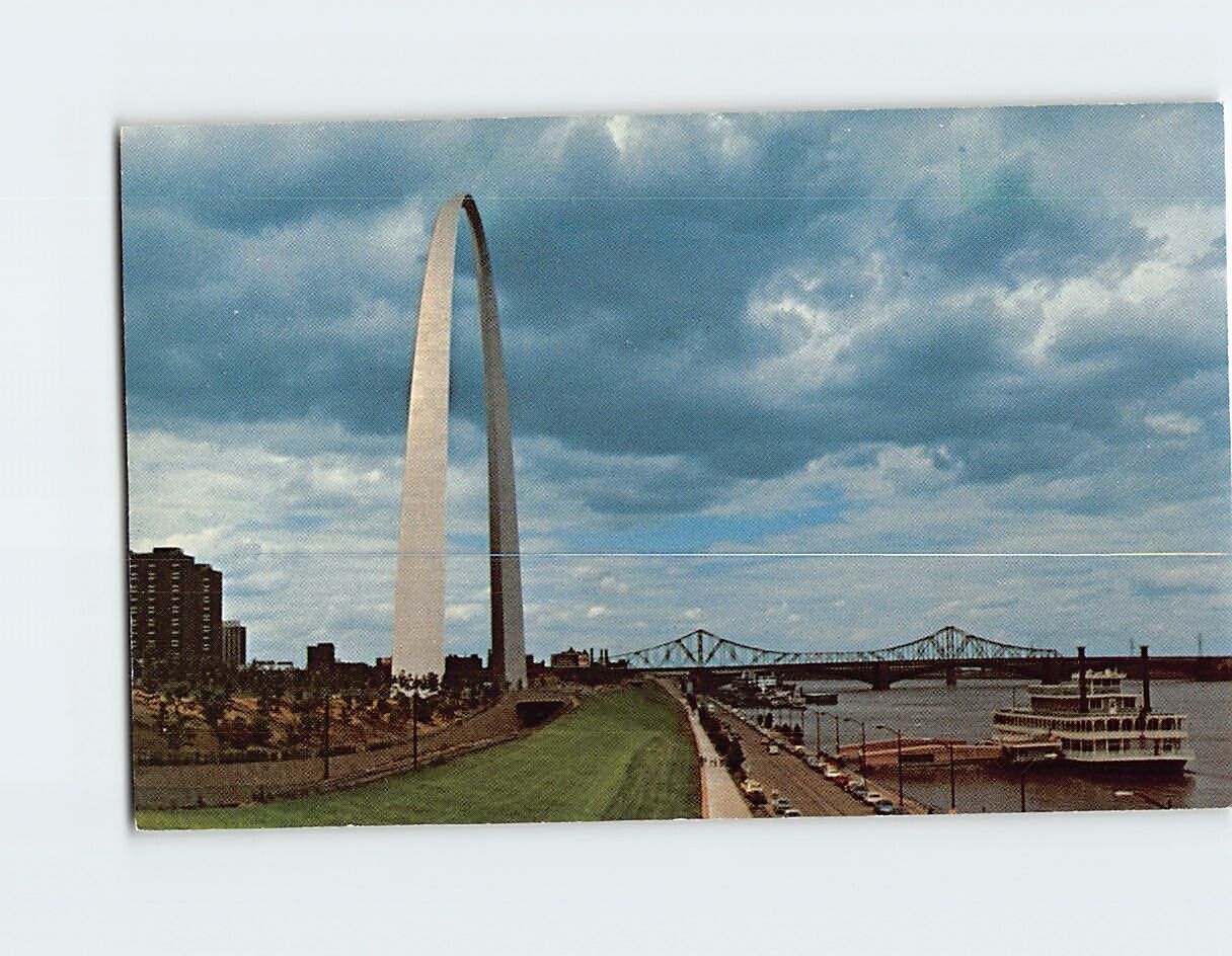 Postcard Gateway Arch Jefferson National Expansion memorial St. Louis Missouri