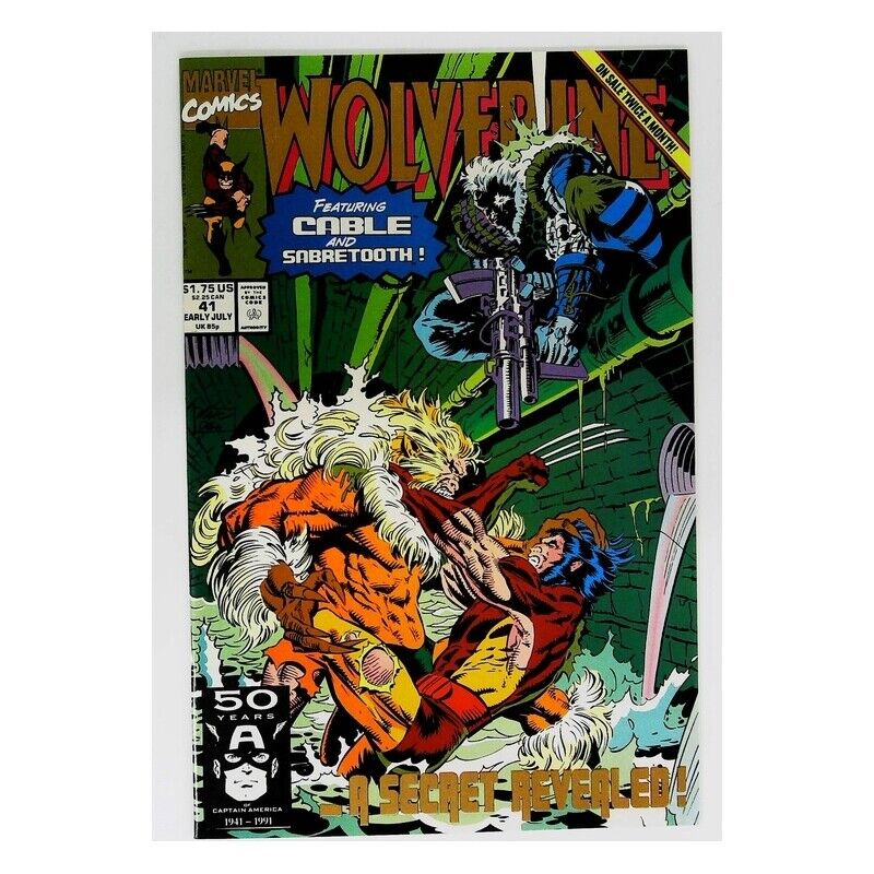 Wolverine (1988 series) #41 2nd printing in NM minus cond. Marvel comics [l{
