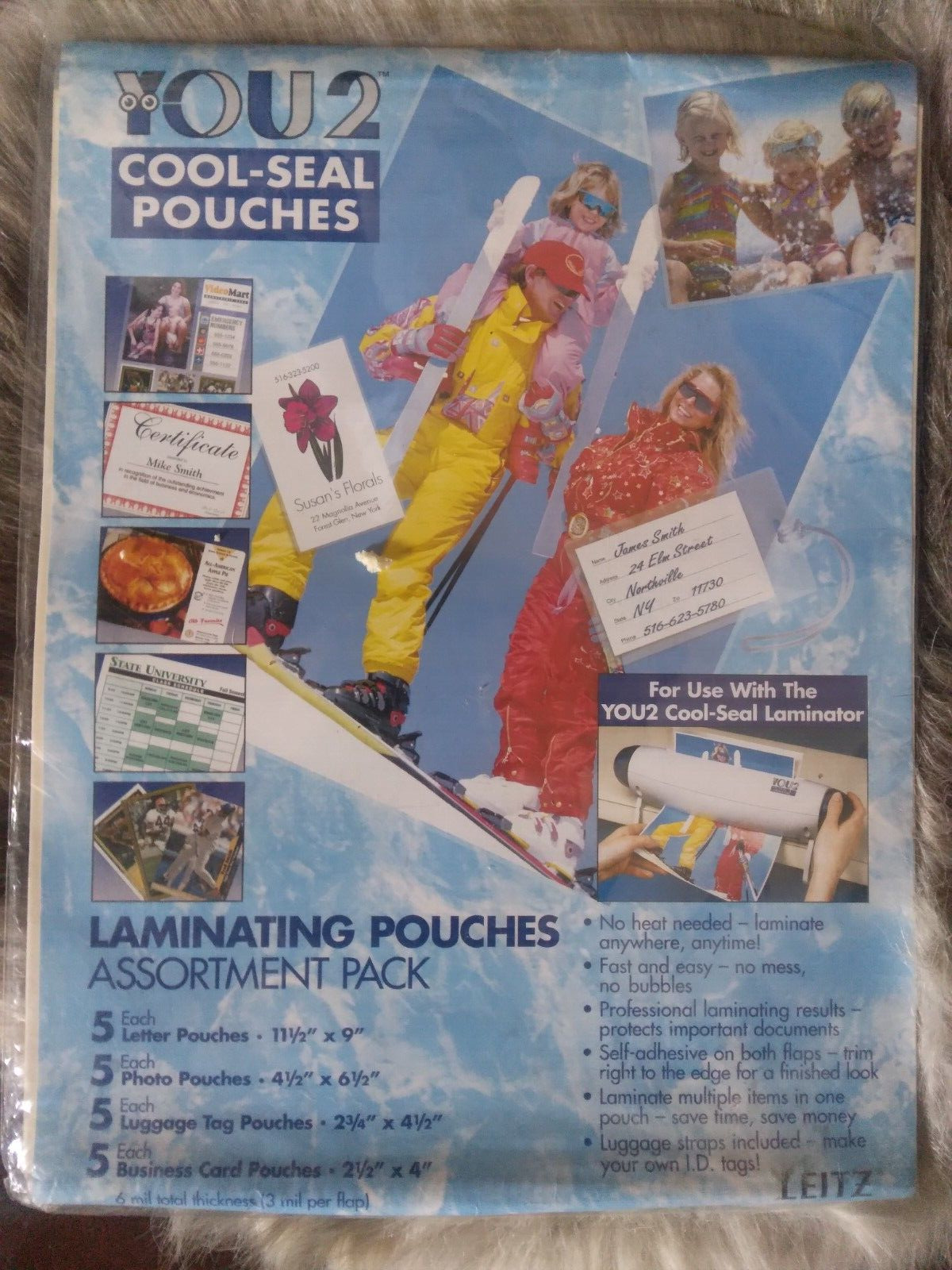 Vintage 90s Early 2000s Laminating Pouches 14 Pieces You2 Cool Seal Open Pack