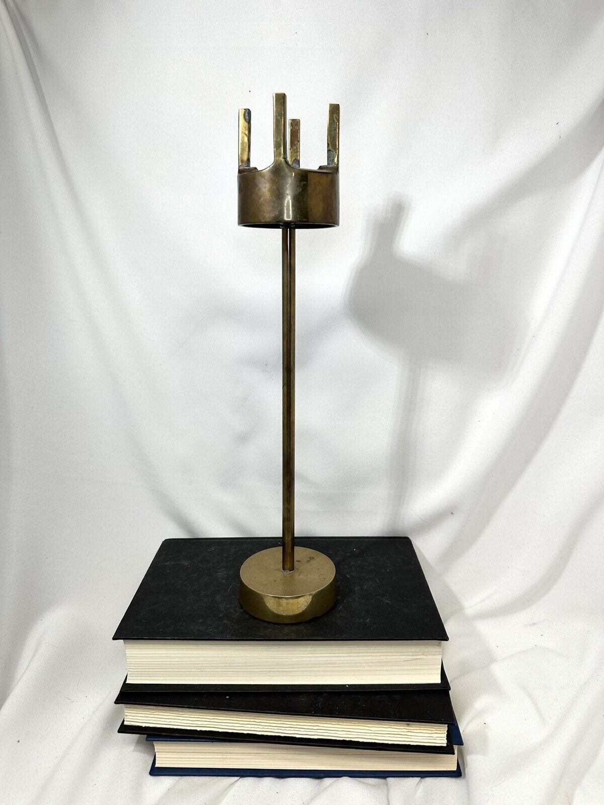 Modernist Brass Candlestick In the style of Pierre Forsell for Skultuna - MCM