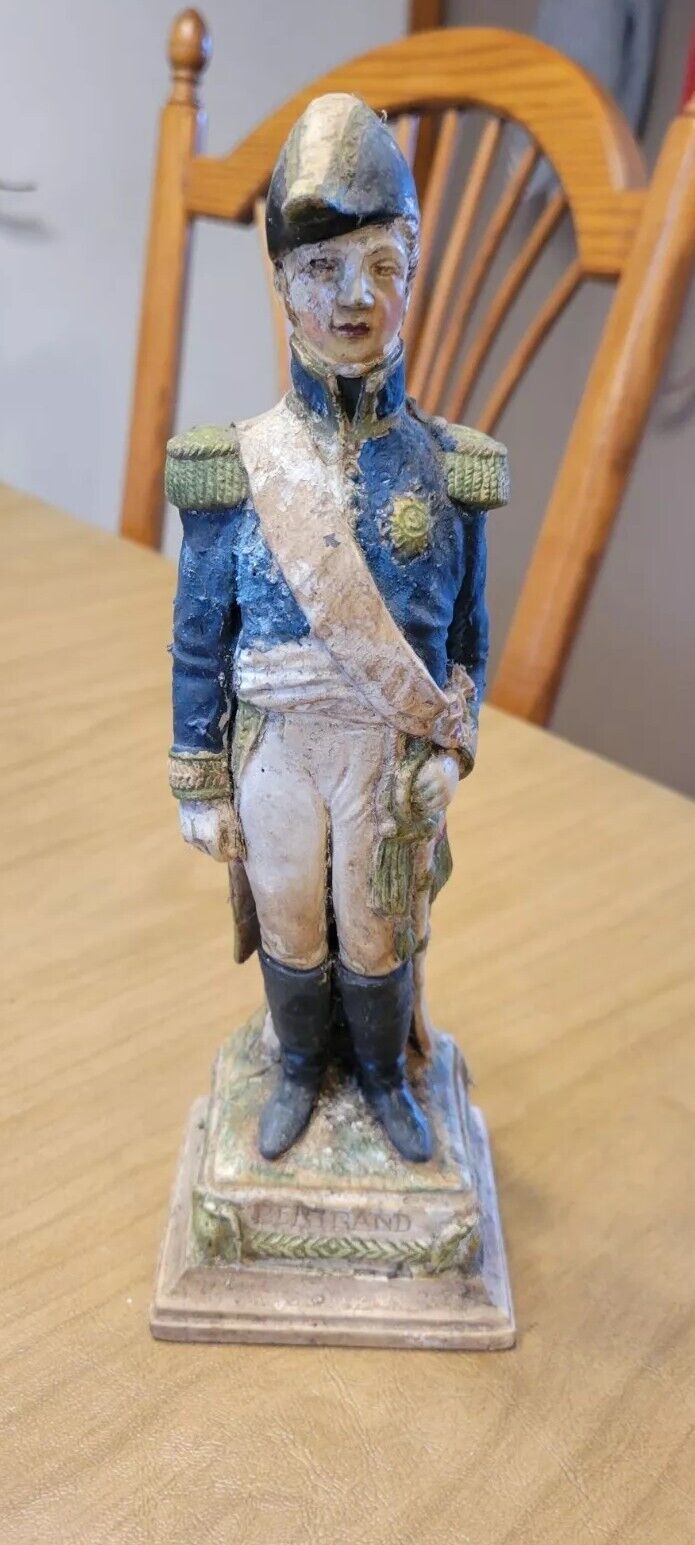 Rare Scheibe Alsbach Dresden Sitzendorf Napoleon General Figurine Bertrand Used