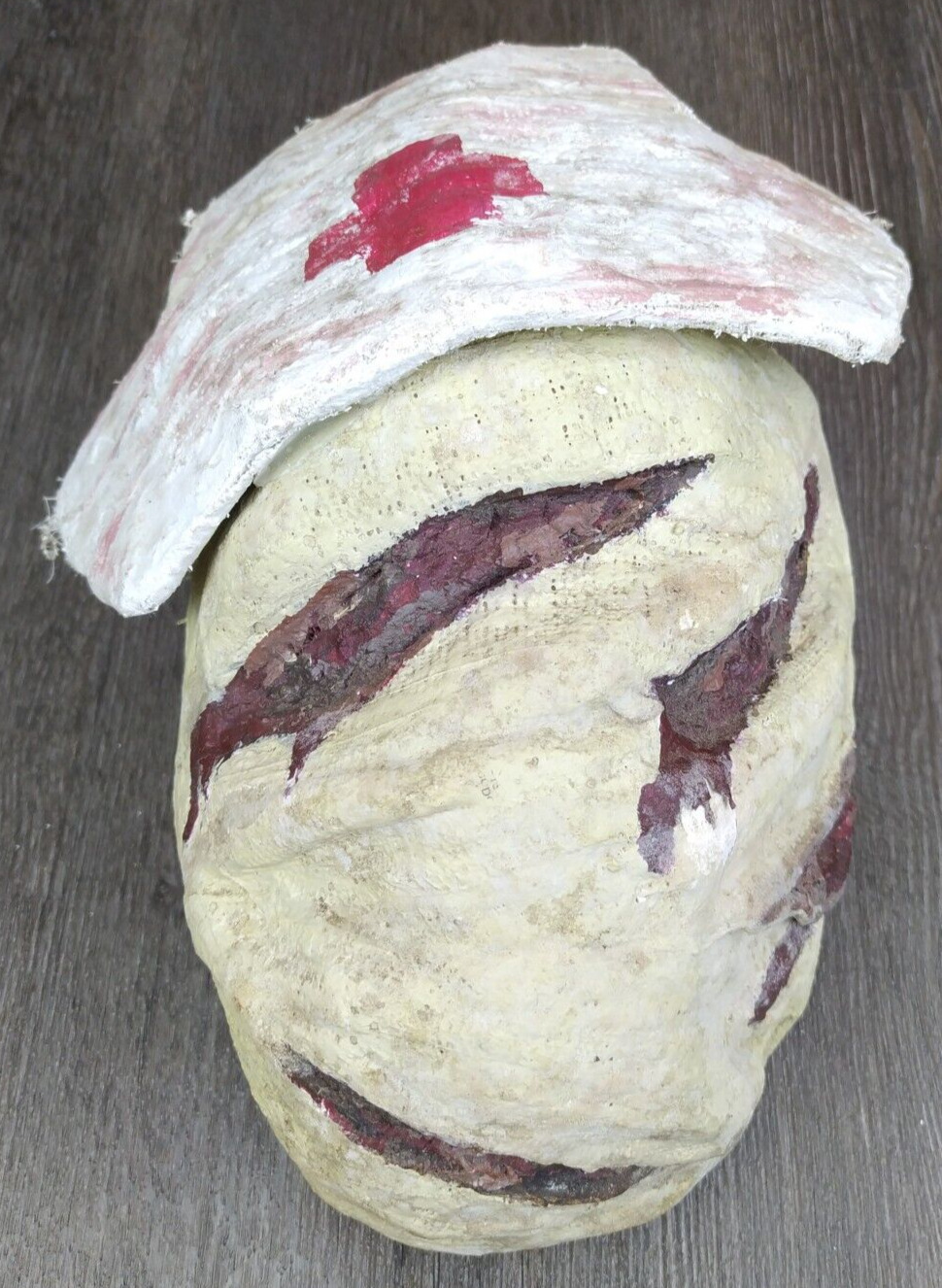 Silent Hill Nurse Plaster Mask Handmade Horror Film Creepy Halloween Prop Displa