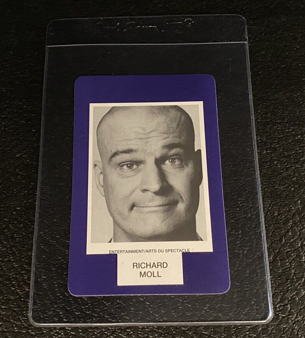 Richard Moll Bull Rookie Card 1993 Face To Face Game Canada Night Court Trivia