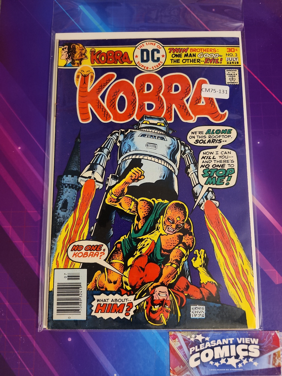 KOBRA #3 HIGH GRADE NEWSSTAND DC COMIC BOOK CM75-131