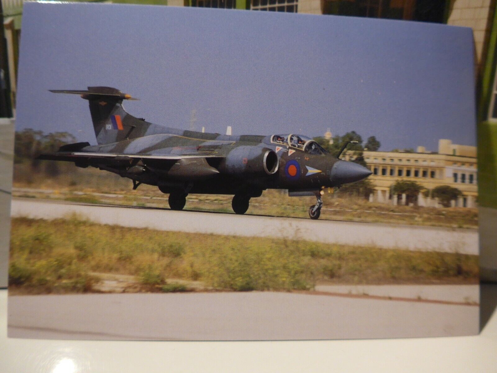  Malta postcard 1993 International Airshow BAe Buccaneer No 208 Squadron RAF 