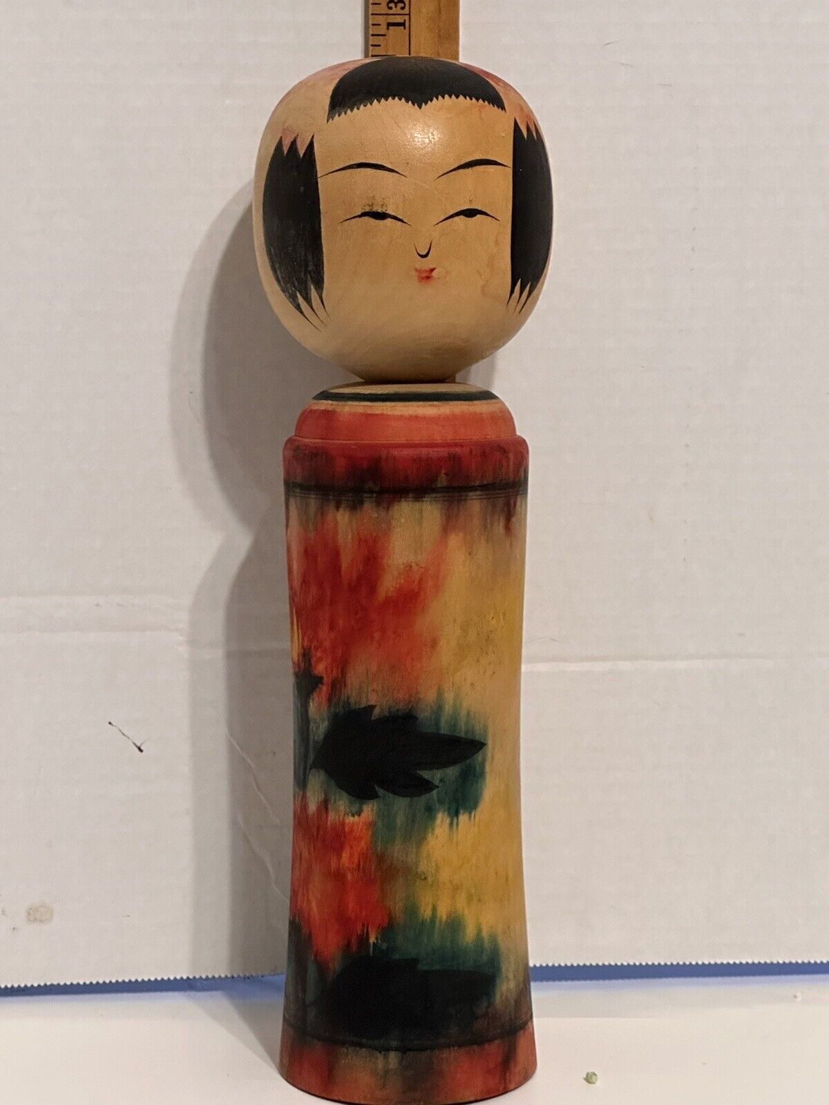 Vtg Japanese Kokeshi Wood Doll Fukushima Miyagi Naruko Ltd rare Japan-Sugawara