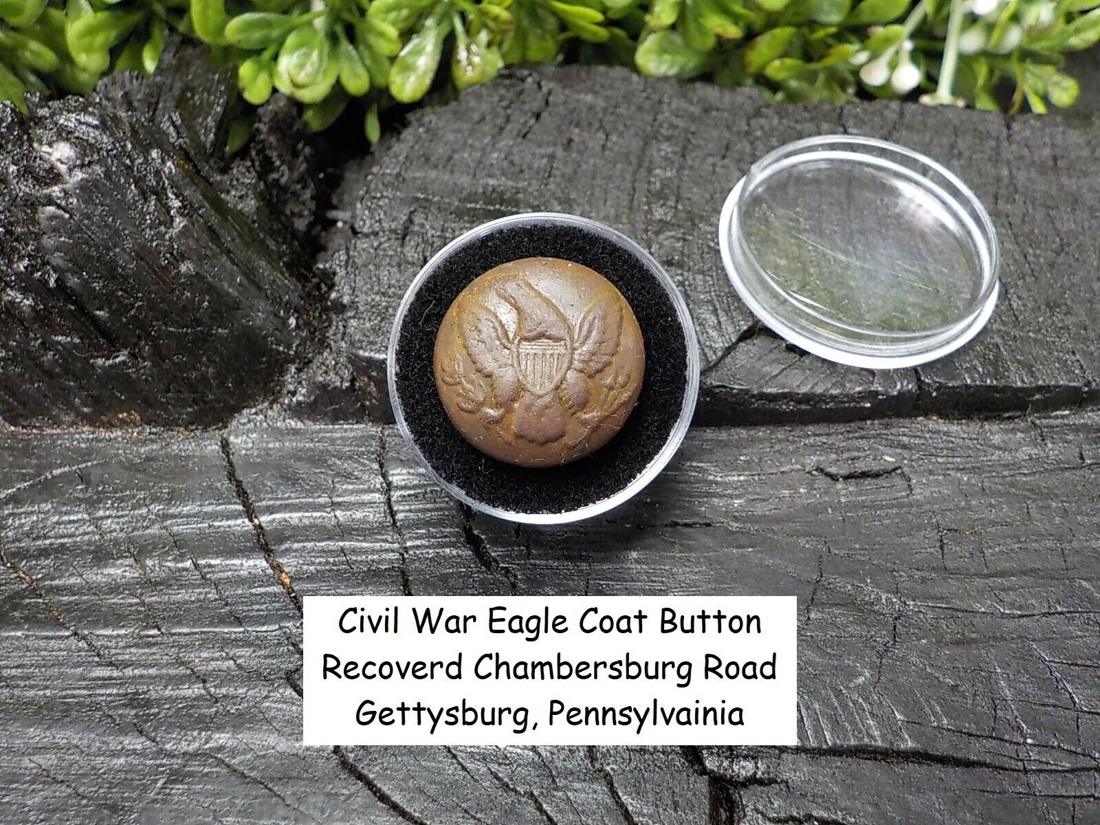 Rare Vintage Antique Civil War Eagle Button Recovered Chambersburg Rd Gettysburg