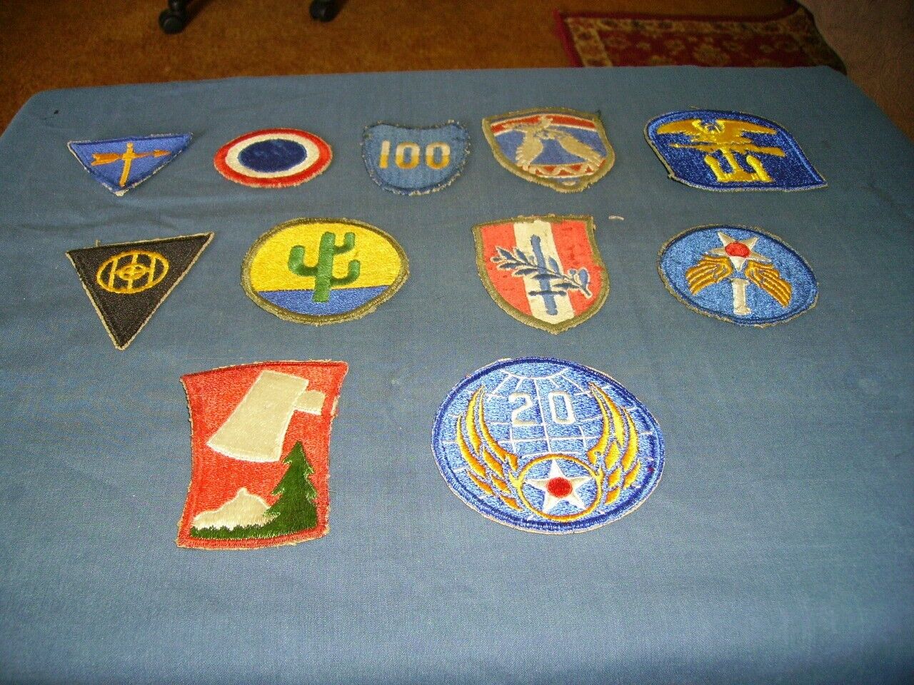 ( 11 )  WW ll  Military Shoulder Patches