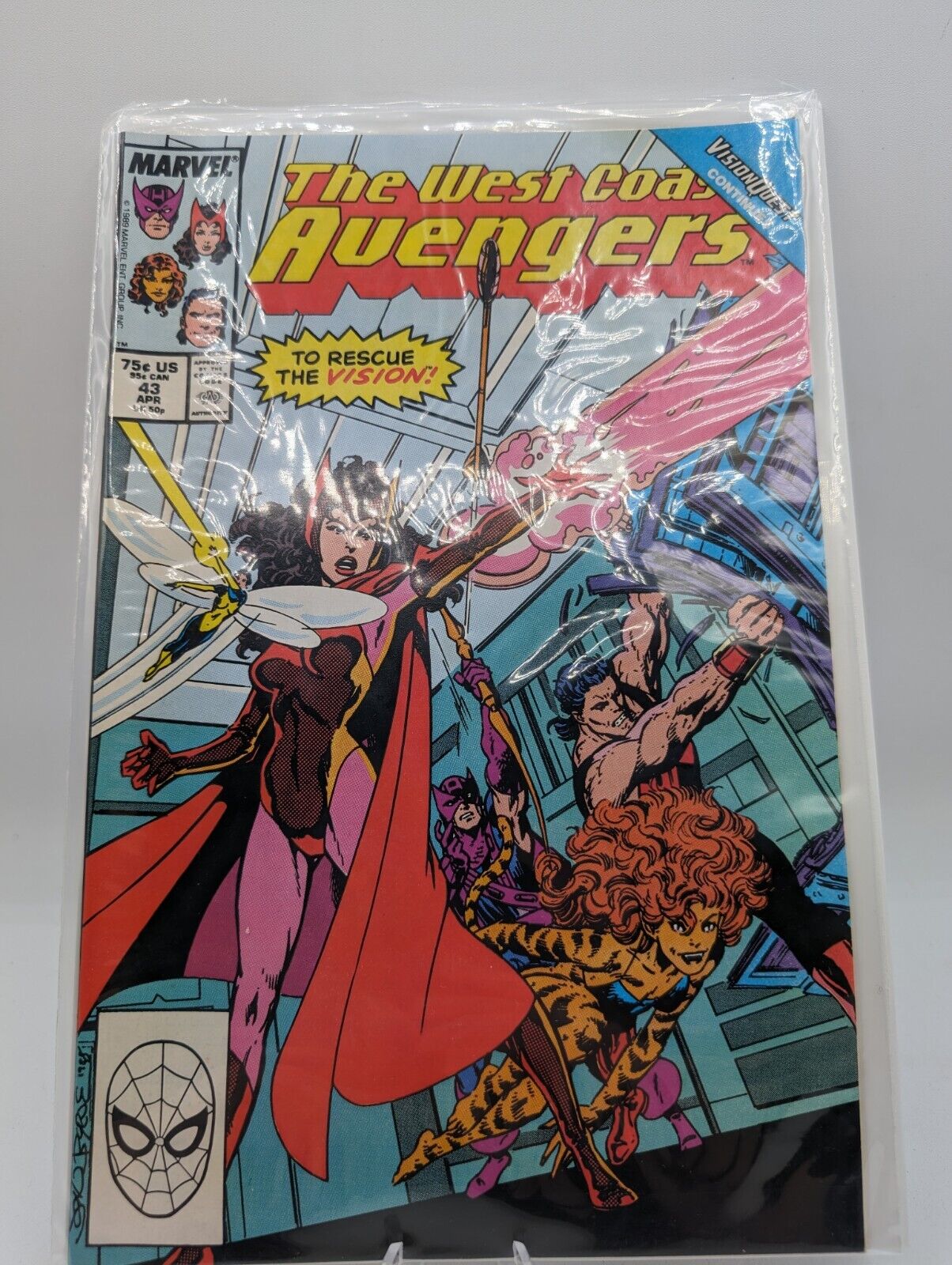 The West Coast Avengers #43 Vision Quest 1989 Marvel Comics