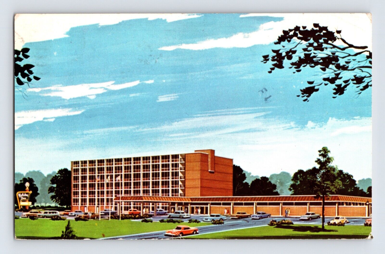 Postcard Maryland Linthicum MD Holiday Inn Motel 1976 Posted Chrome