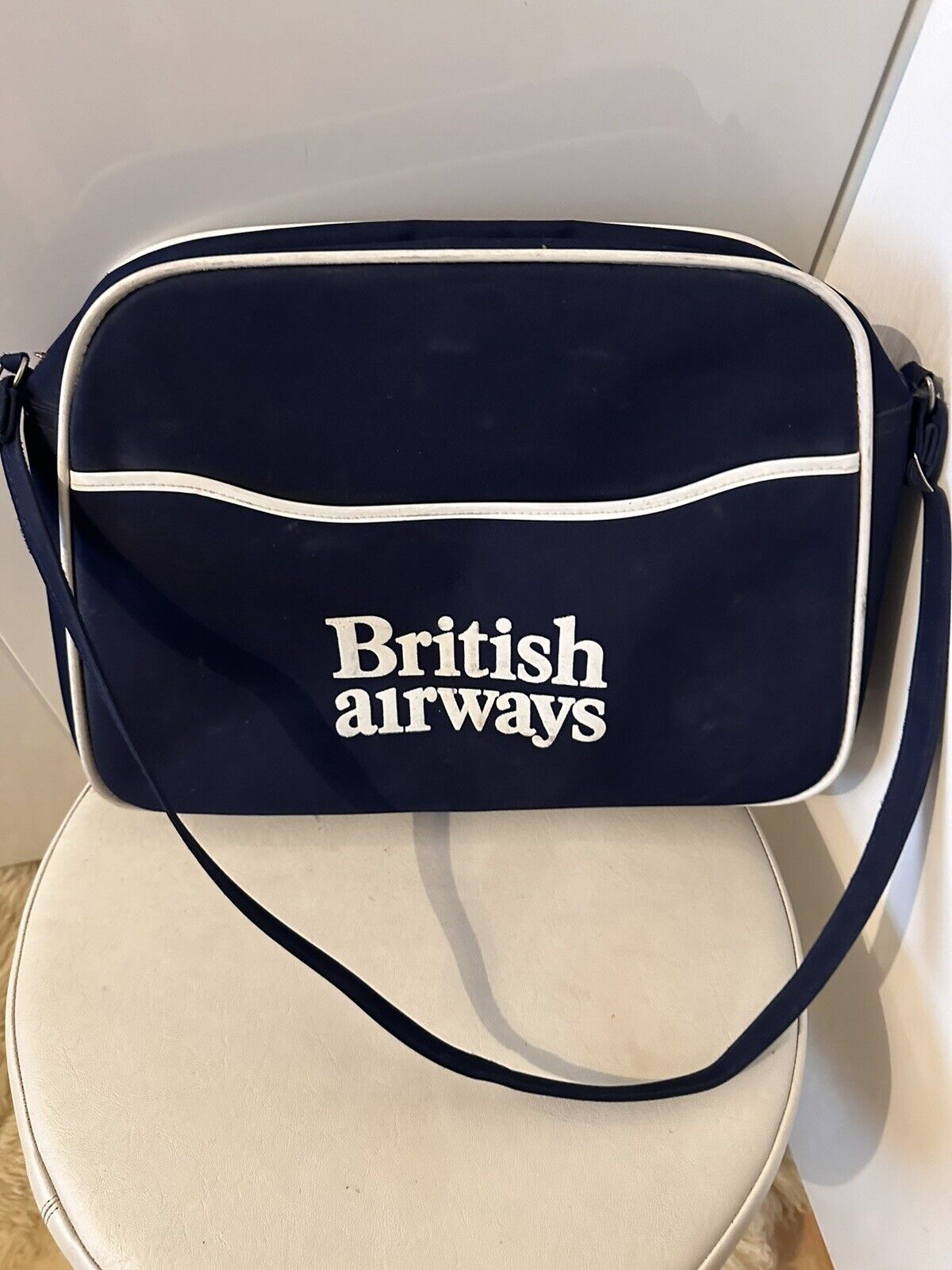 British Airways Vintage Cabin Bag Shoulder Bag (Made In England)