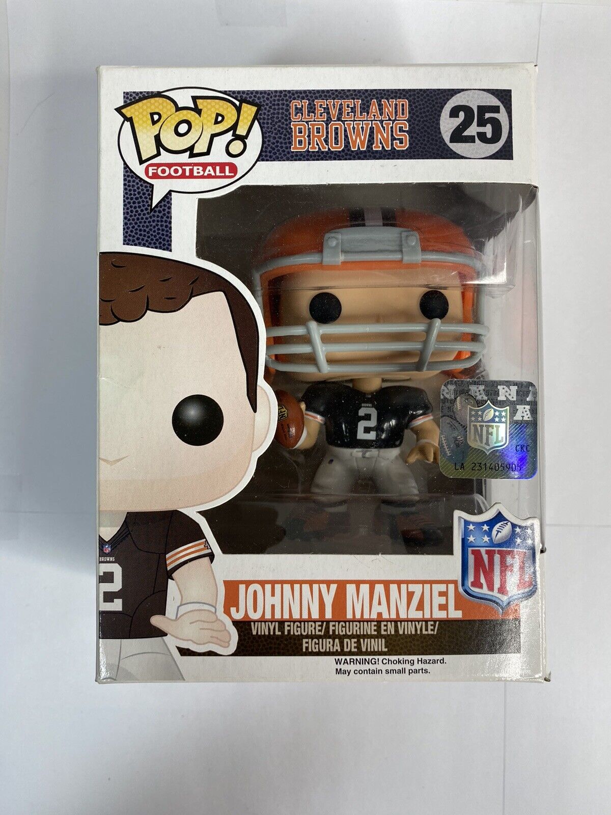 Funko Pop NFL Cleveland Browns Johnny Manziel #25 Vinyl Figure