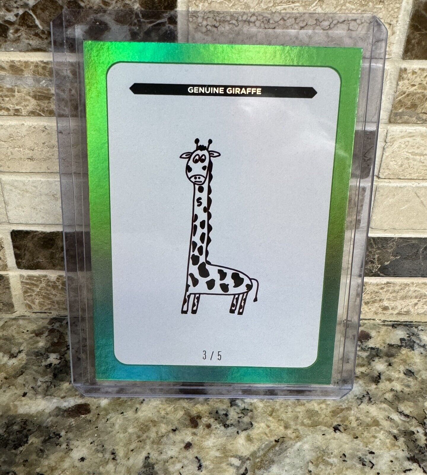 VeeFriends Series 2 ~ Genuine Giraffe ~ Compete & Collect Card ~ Art Insert 3/5