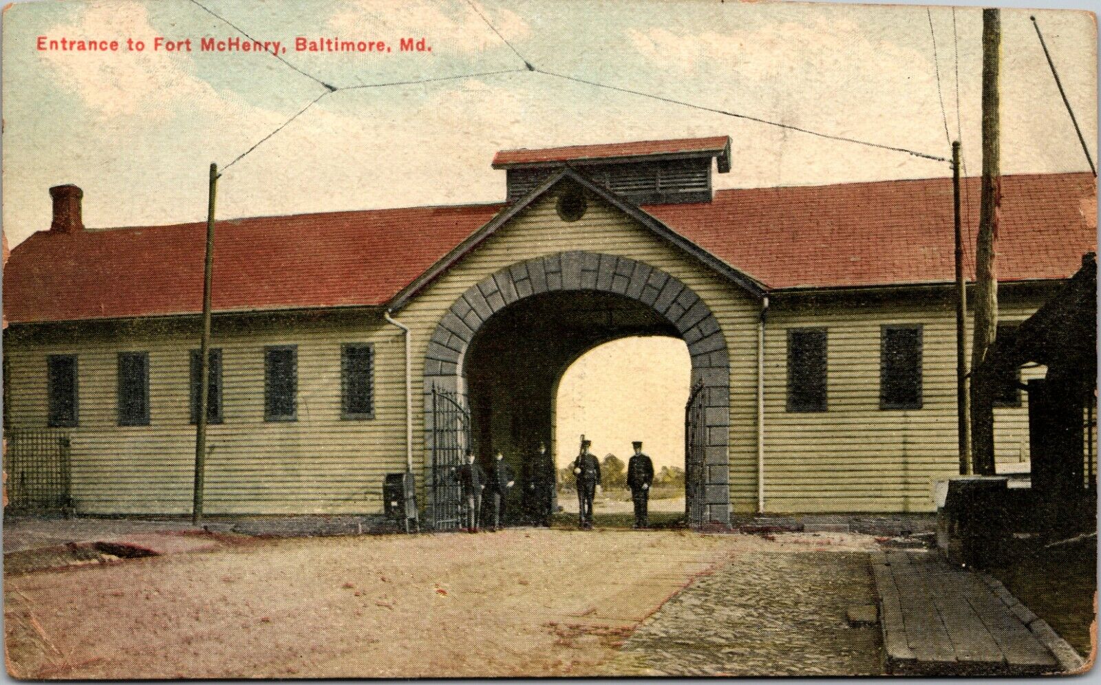 Early 1900\'s The Entrance to Fort McHenry in Baltimore, MD Maryland PC