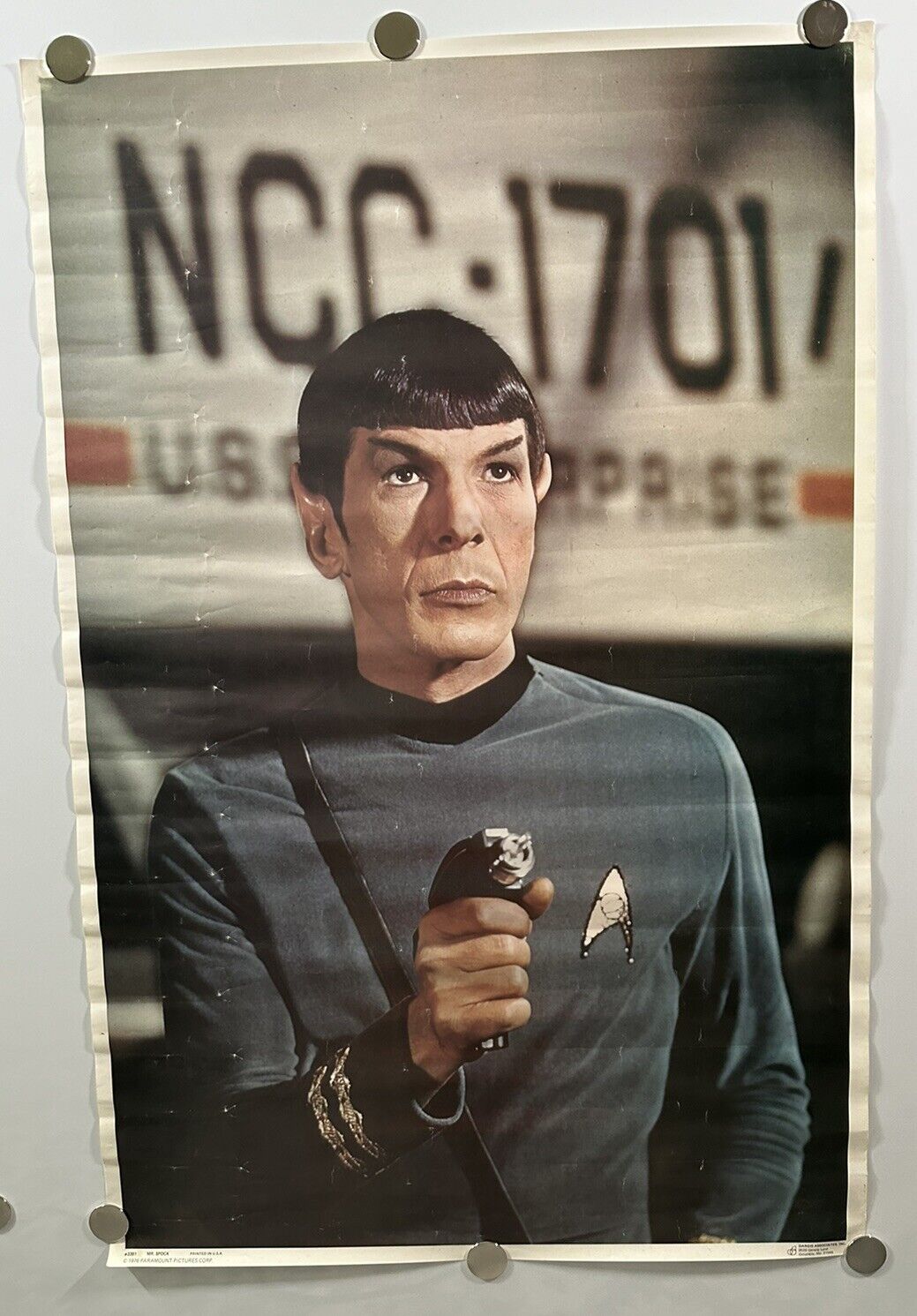 Original Vintage 1976 Star Trek Mr Spock Dargis Poster #3391