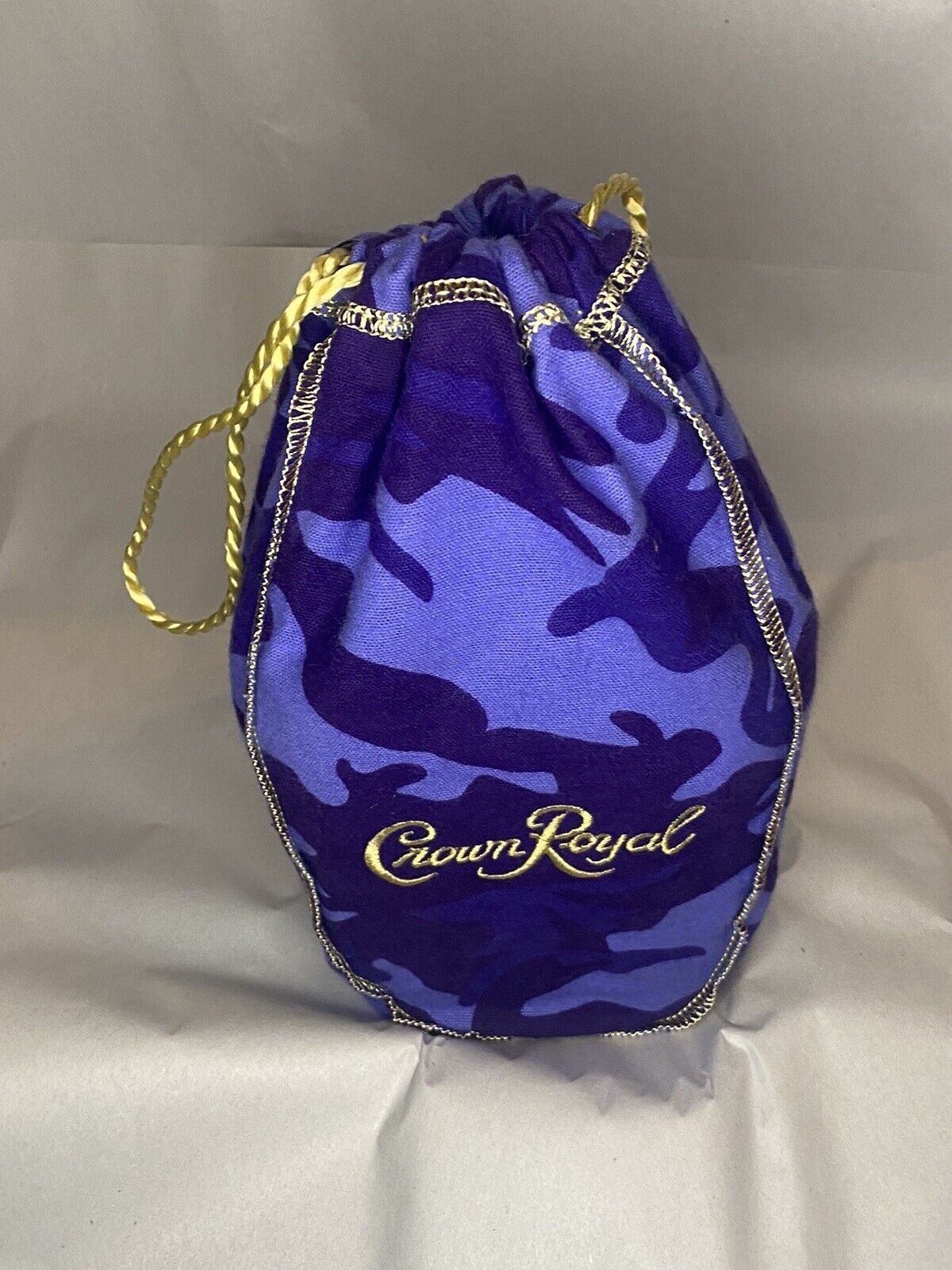 Rare/Discontinued. Crown Royal Camo Bag Blue Camouflage Version