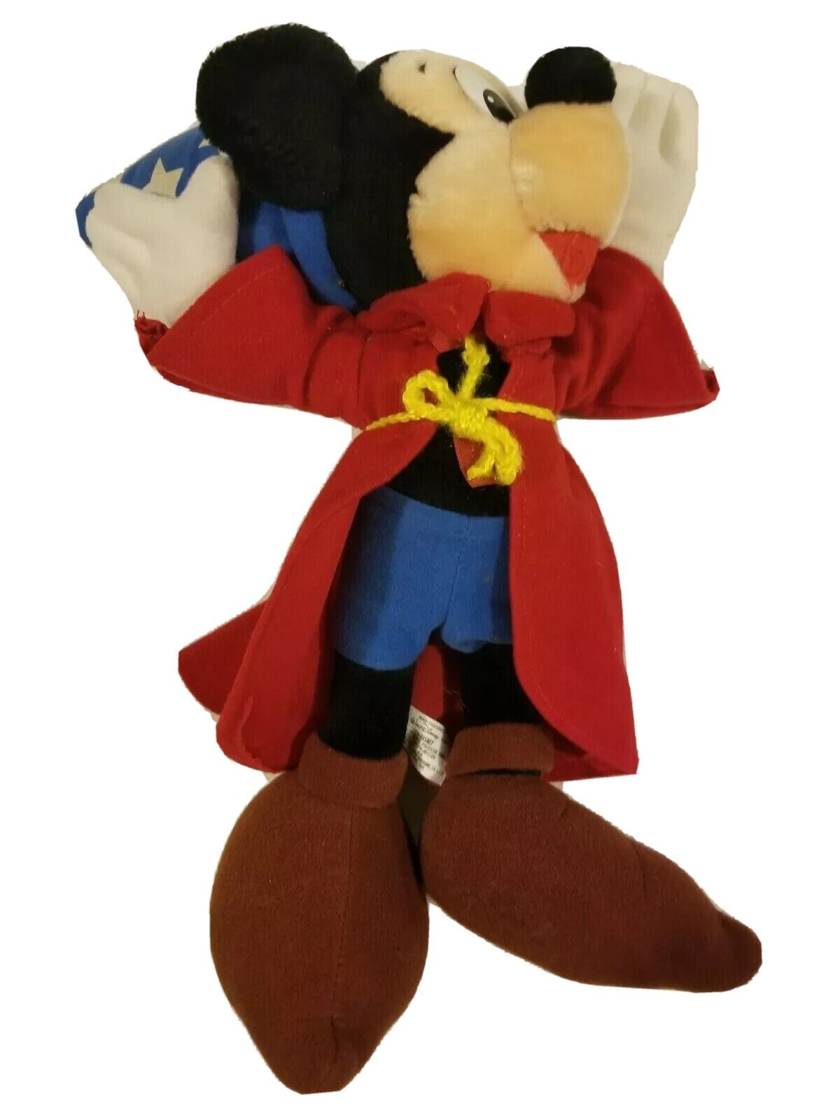 Vintage Walt Disney Fantasia Mickey Mouse Plush Stuffed Toy Sorcerer Plushie