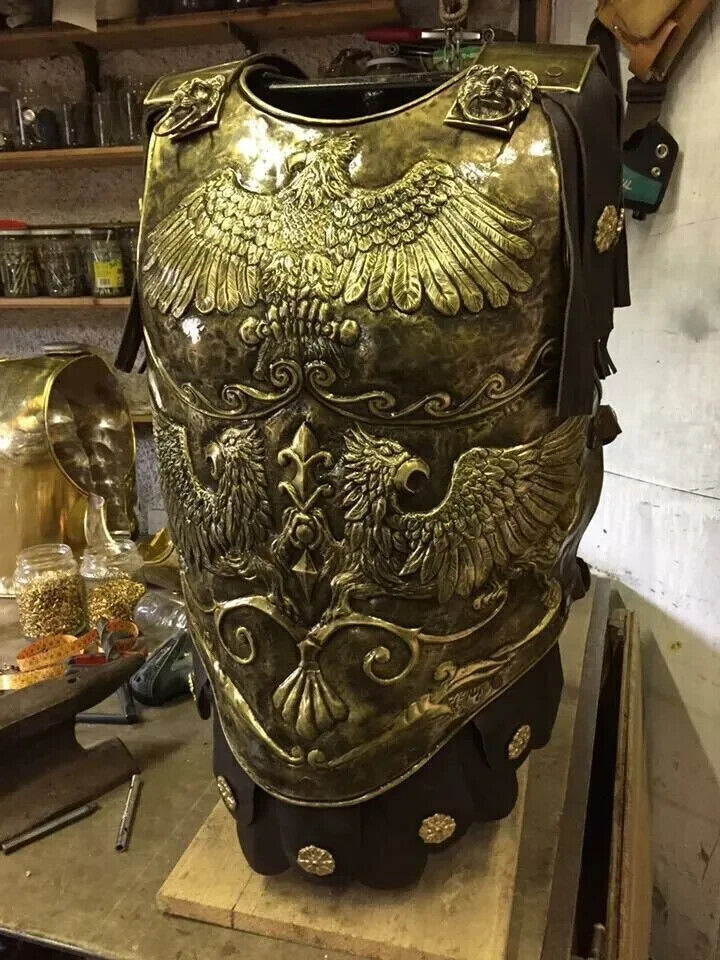 18 Guage Medieval Steel Big Eagle Armor Roman Cuirass Reenactment Breastplate