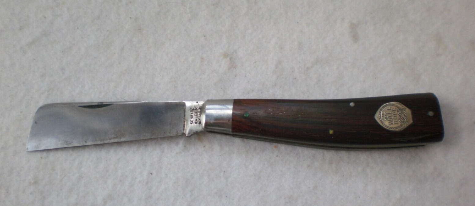 Vintage Schrade Walden Large Rope Knife 163 circa 1946-73