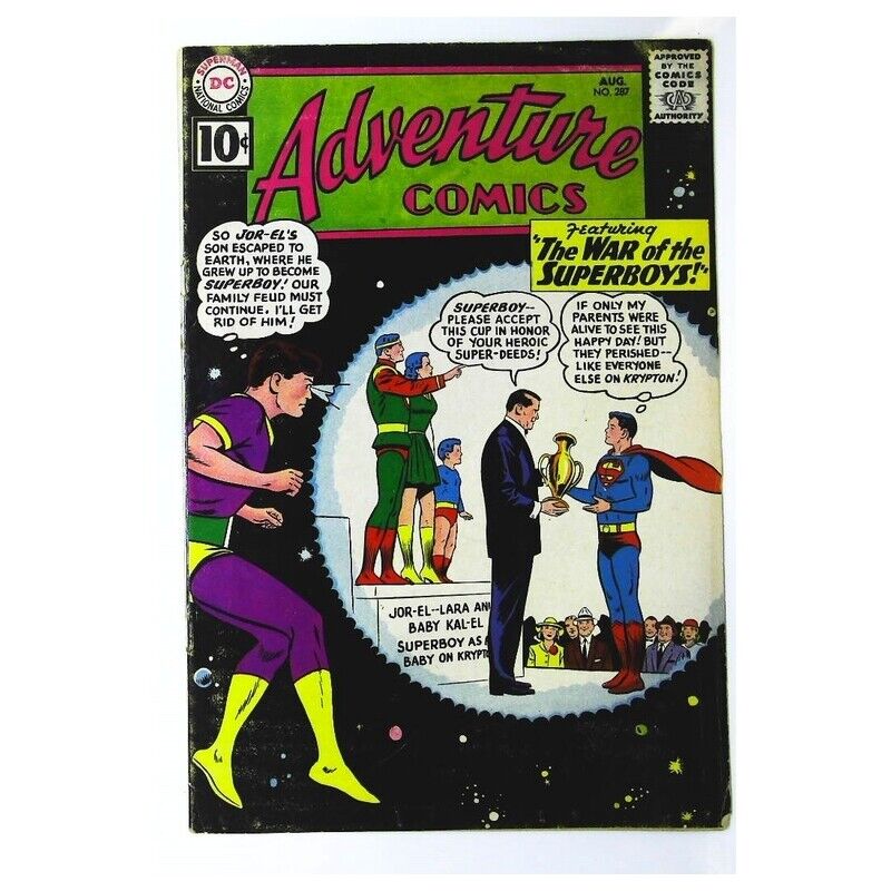 Adventure Comics (1938 series) #287 in Very Good minus condition. DC comics [v\
