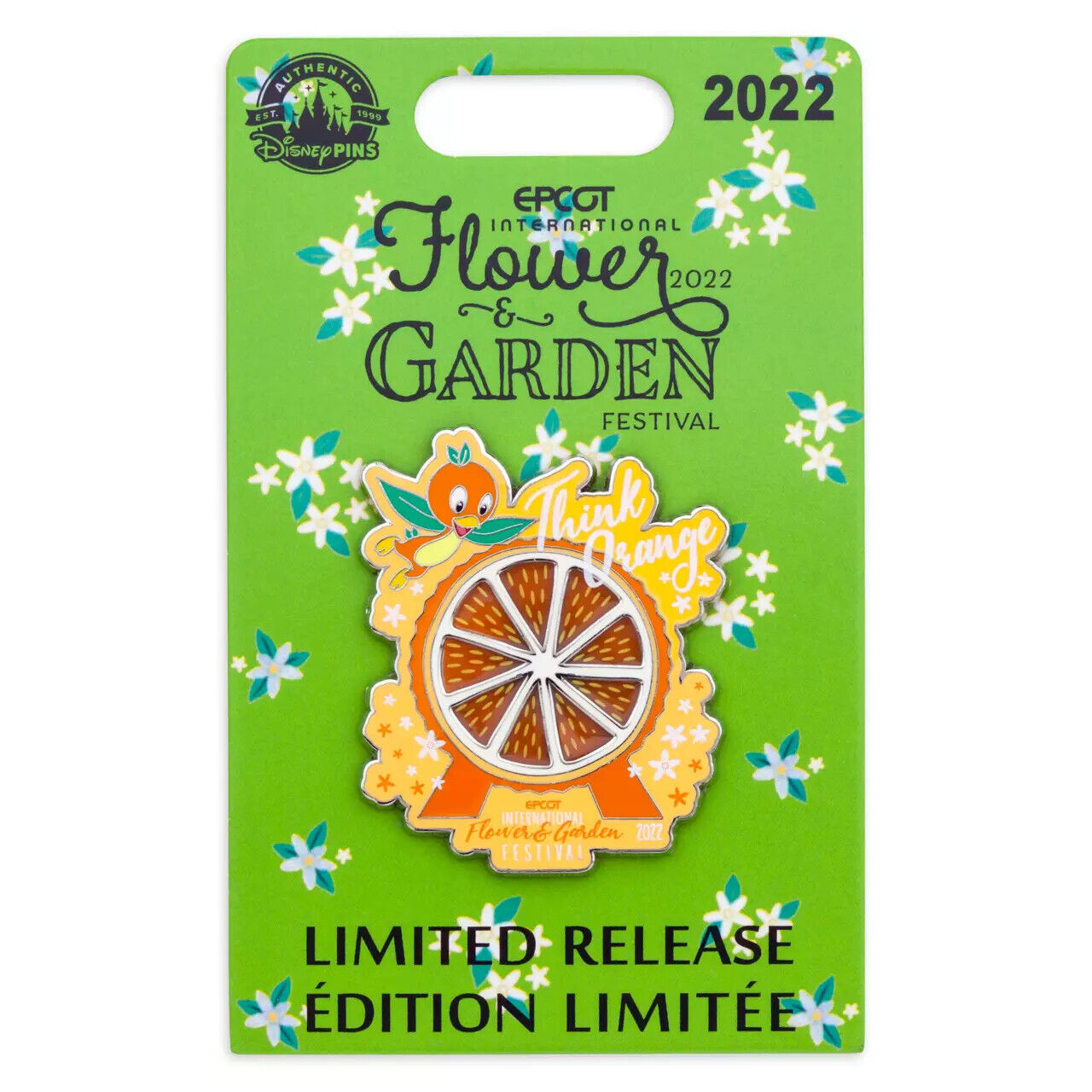 NEW Disney Parks Orange Bird Pin EPCOT Int’l Flower & Garden Festival 2022 HTF