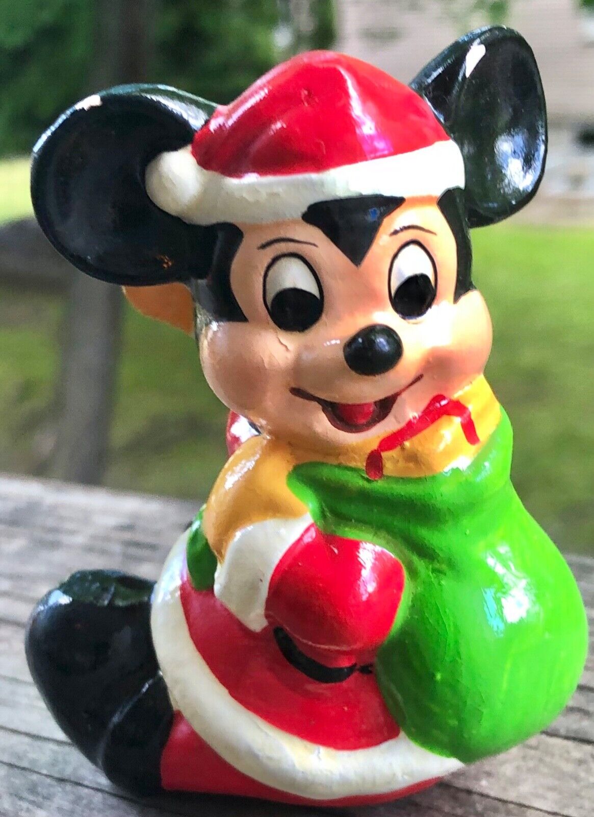Vintage Walt Disney Mickey Mouse Christmas Candleholder