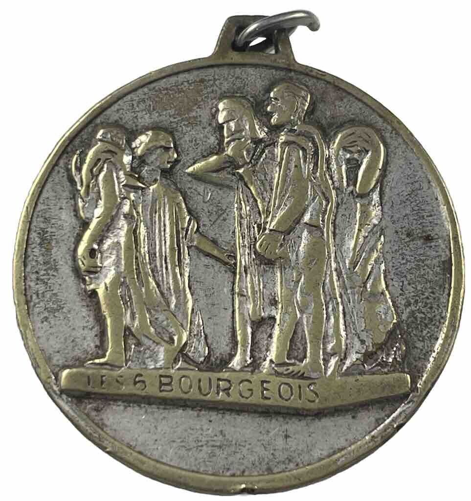 Vintage Les 6 Bourgeois Calais Medal, France