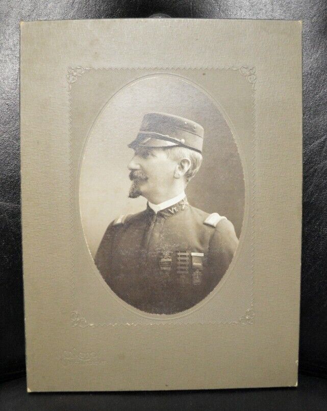 CIVIL WAR SOLDIER Real Photo Cabinet Card GENERAL George Bond GETTYSBURG BATTLE