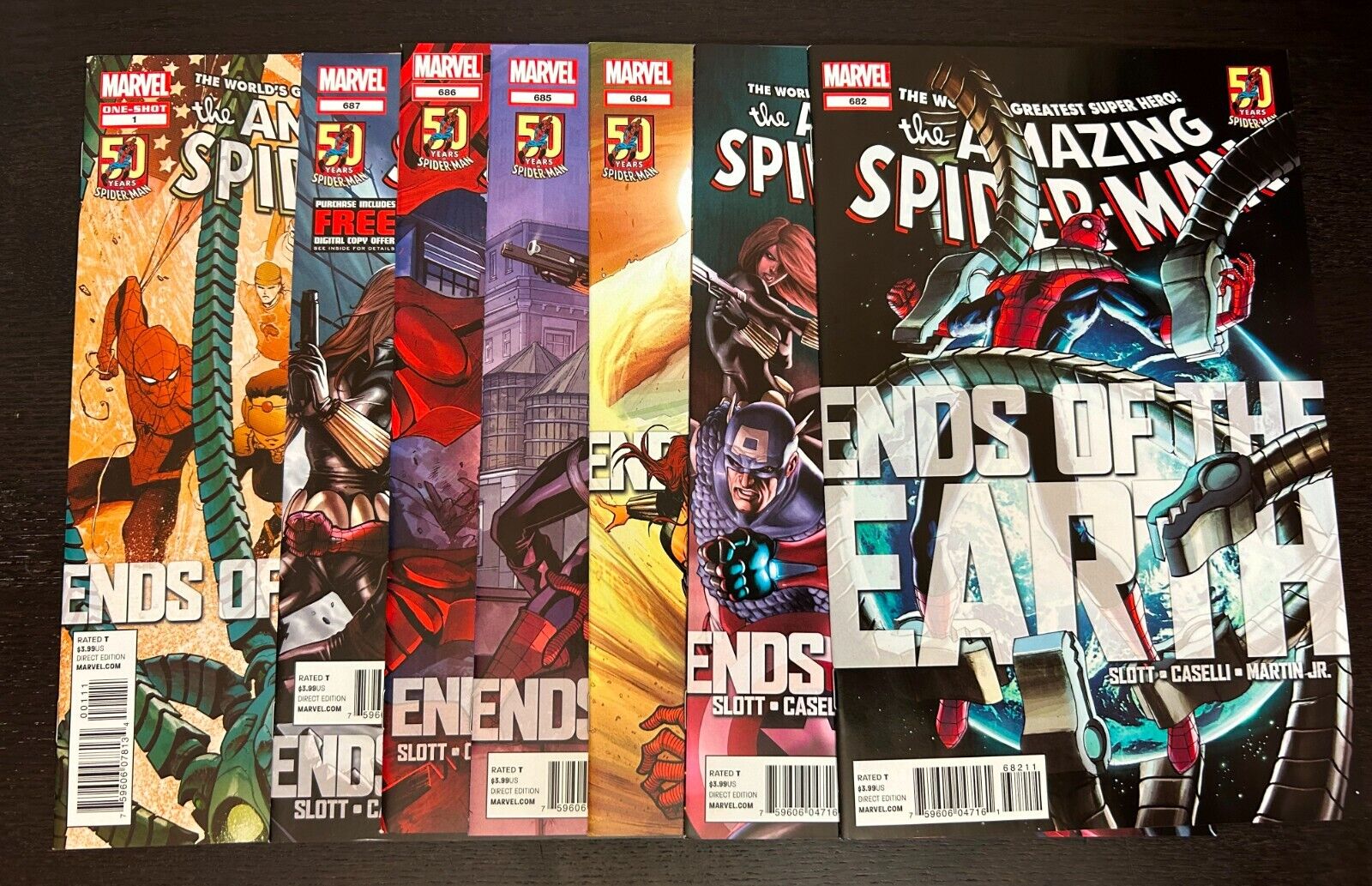 AMAZING SPIDER-MAN (2012 Marvel) -- #682-687 + One Shot -- FULL Ends Earth Story