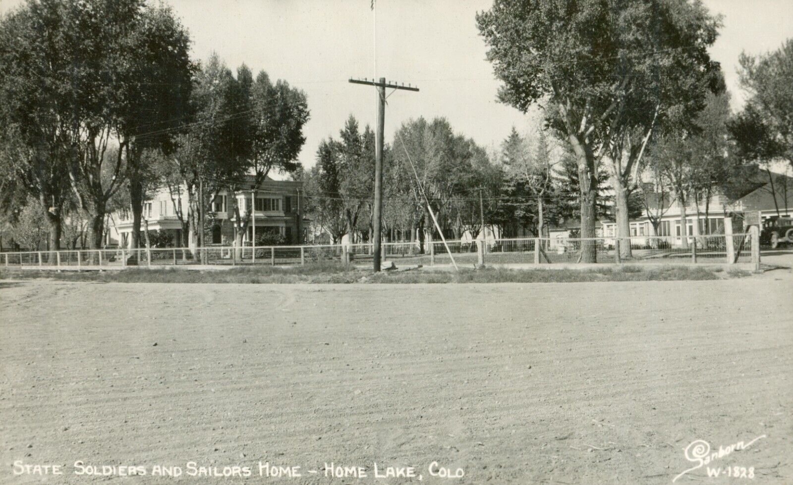 Vintage RPPC State Soldier Sailors Home - Home Lake Colorado Postcard