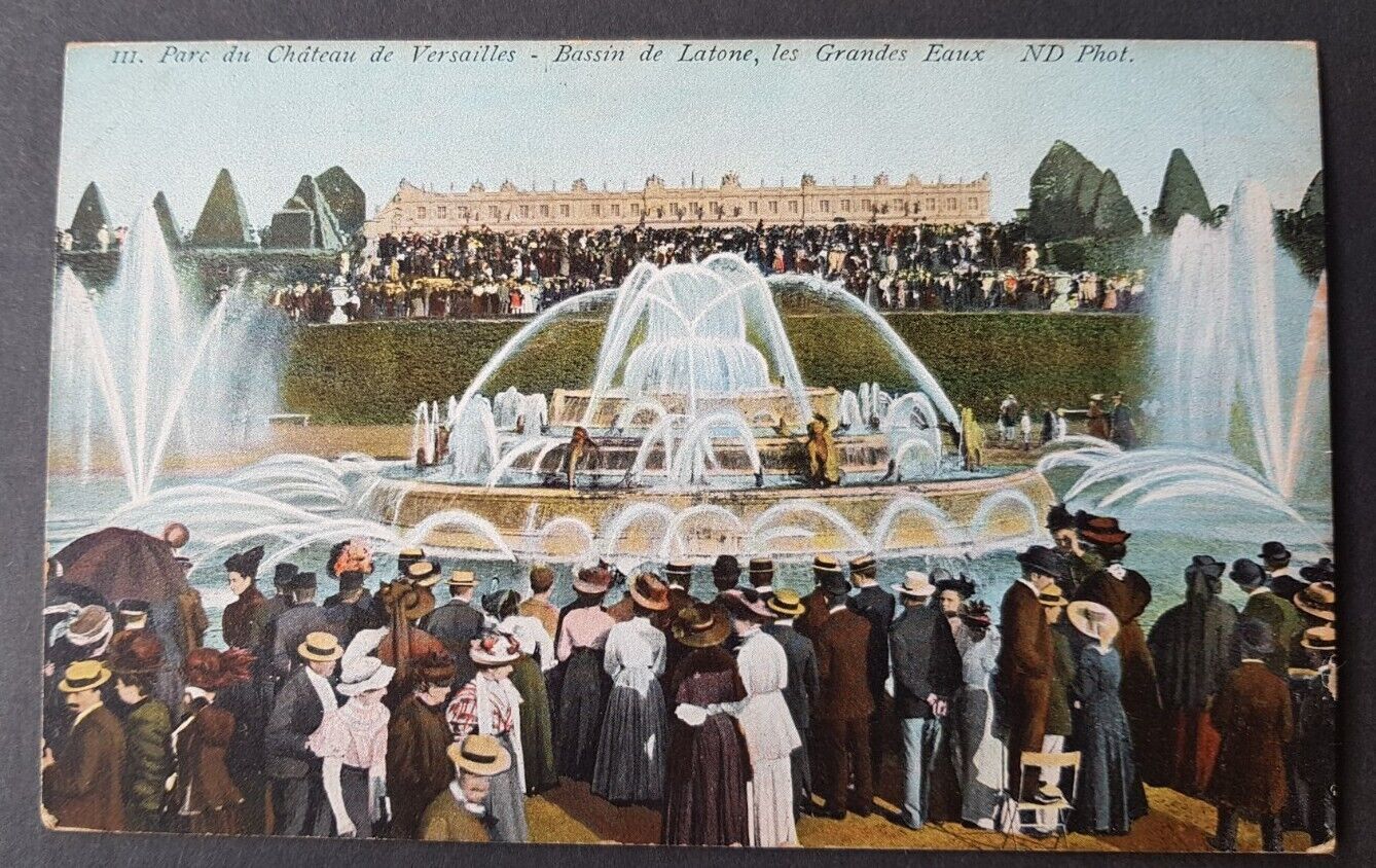 CPA 78 Palace of Versailles, Grandes Eaux, very lively colored