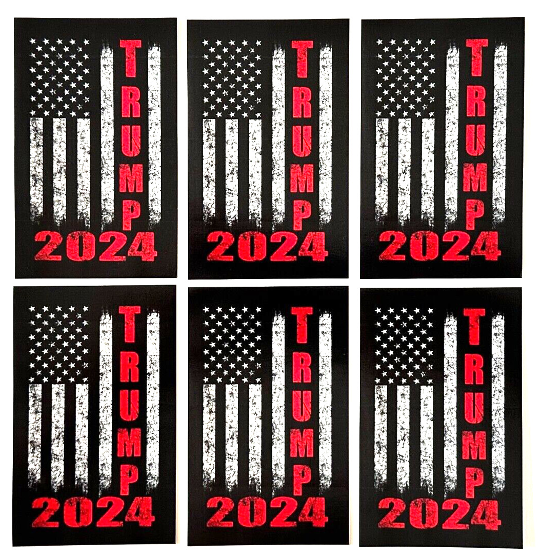 6  Trump 2024 ..2nd Amendment..MAGA...Car/Truck Window...Stickers  Decal  6 Pack