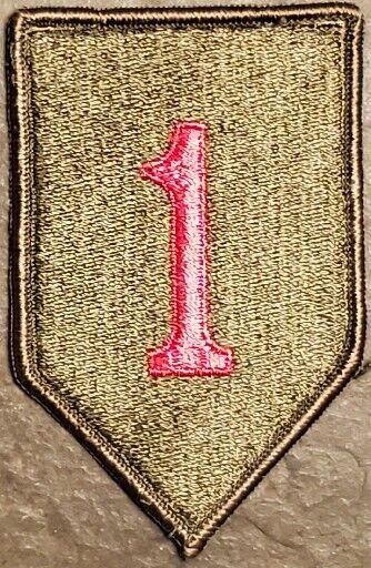 US Army 1st Infantry Division Big Red One (COLOR) Military Vintage Orig USGI VTG