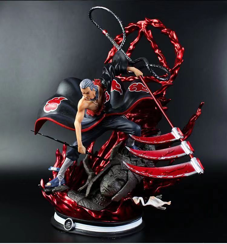 Anime Naruto Shippuden Akatsuki GK Hidan PVC  Figure collectible models-35cm