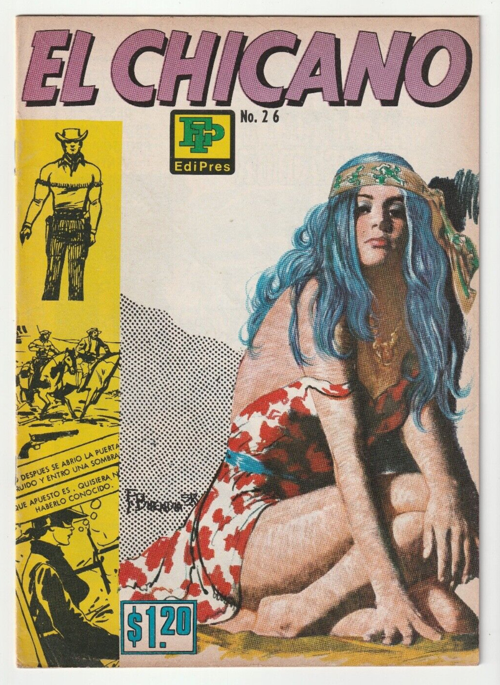 El Chicano #26 - Mexican Spicy Western - Edipress Mexico 1972