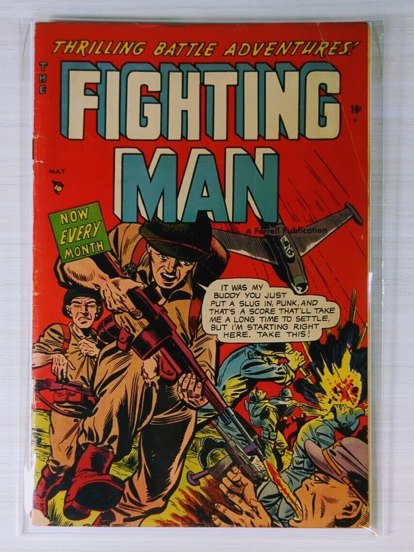 THE FIGHTING MAN #7 GOLDEN AGE 1953 PRE-CODE WAR \